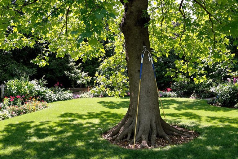 Comment redresser facilement un arbre qui penche dans votre jardin .jpg