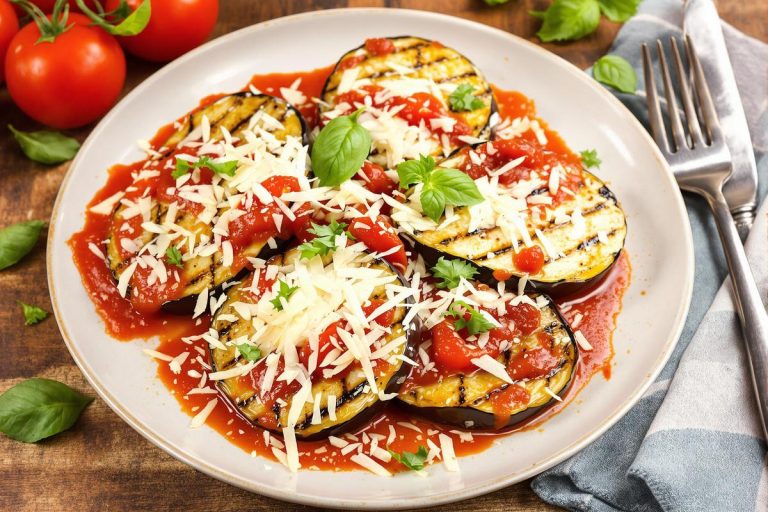 Comment réussir des aubergines grillées à la tomate et au parmesan pour un plat savoureux ?.jpg