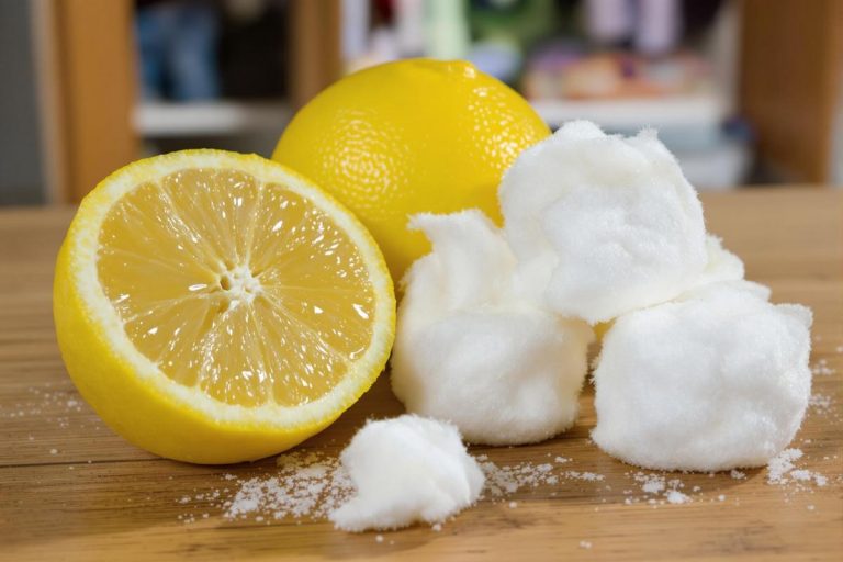 Je glisse un coton imbibé de citron dans mes placards : plus de mauvaises odeurs ni de mites.jpg