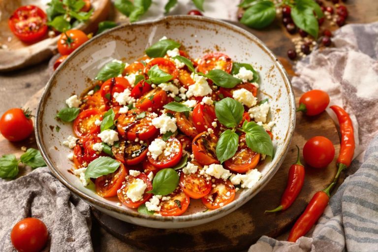 Cette salade tiède de tomates rôties au piment d’Espelette est explosive.jpg
