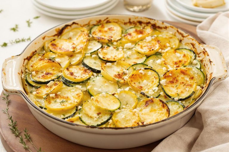 Gratin de courgettes et pommes de terre au fromage de chèvre : parfait quand le ciel se couvre.jpg