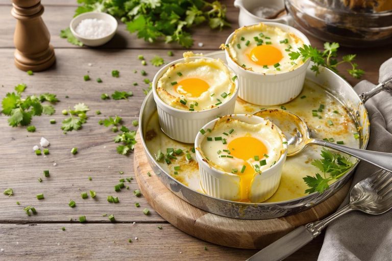 Oeufs cocotte aux herbes fraîches du jardin, à cuire au bain-marie.jpg