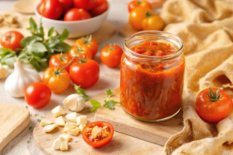 Recette de sauce tomate rôtie au four avec les dernières tomates du potager.jpg