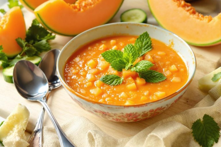 Rien ne bat mon gaspacho melon-menthe quand il fait 35°C dehors (recette testée et approuvée).jpg