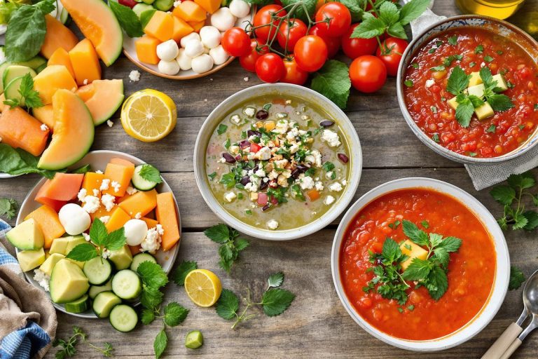Mes salades et gaspachos frais qui prolongent encore un peu l’été.jpg