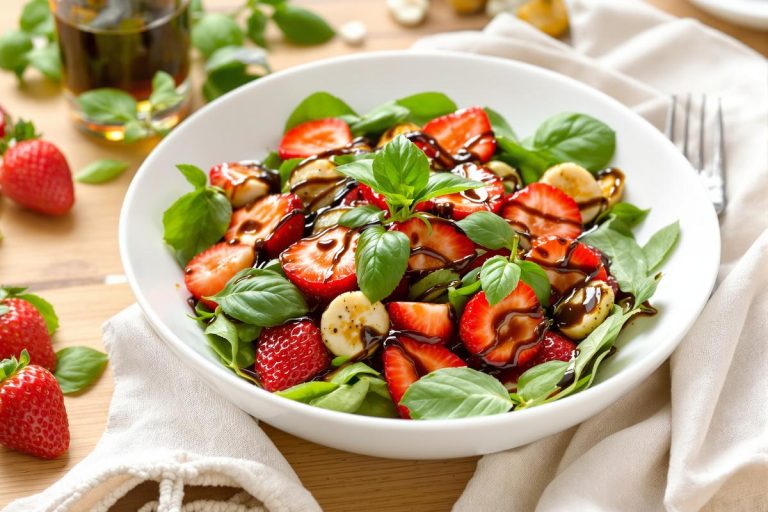« Frais et surprenant » : ma salade de fraises au basilic et vinaigre balsamique.jpg