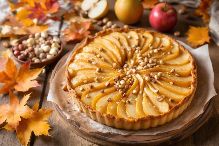 La tarte rustique poires & noisettes caramélisées : le dessert d’automne qui fait fondre tout le monde.jpg