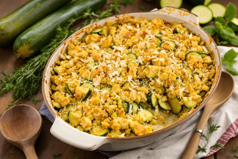 Le crumble salé courgettes – parmesan : l’idée originale pour cuisiner la fin de l’été.jpg