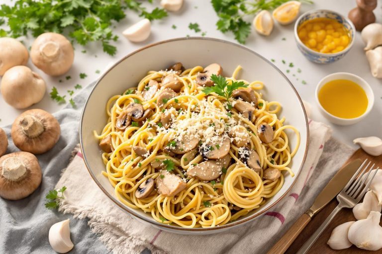 Le one pot pasta champignons & poulet rôti : le plat complet prêt en 20 minutes chrono.jpg