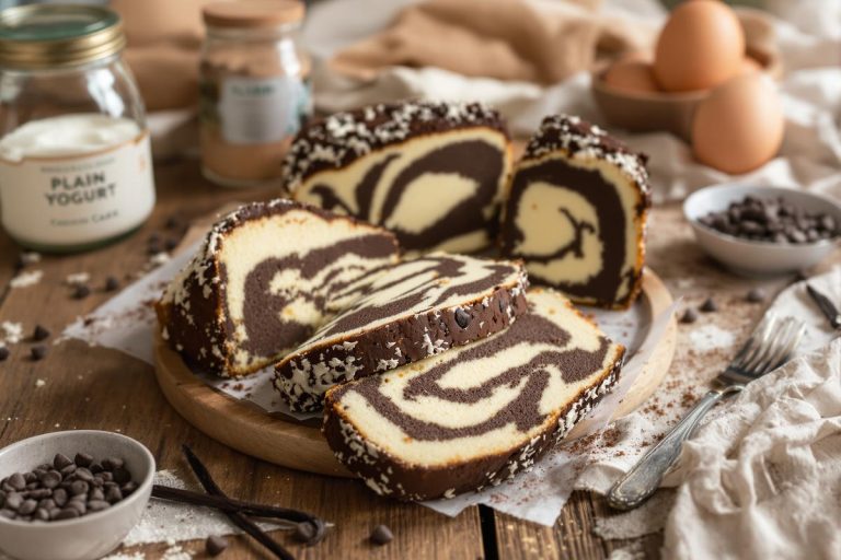 « Moelleux garanti » : mon gâteau au yaourt marbré chocolat-vanille, l’inratable du goûter.jpg