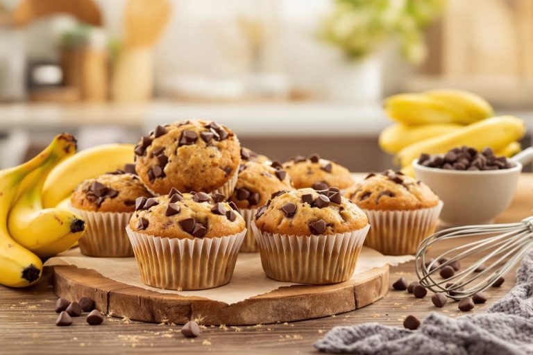 « Rapide et gourmand » : mes muffins chocolat-banane qui embaument la cuisine en cuisant.jpg